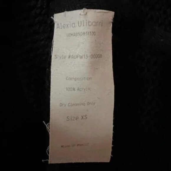 Alexia Ulibarri | NWT Oversized Chunky Knit Sweater Dress Black Zendaya Size XS - Picture 11 of 11